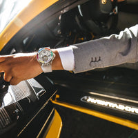 Haofa k9 watermelon crystal watch luxury skeleton tourbillon watch sapphire glass