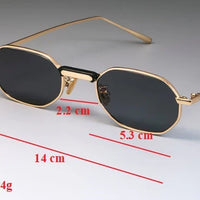 Classic metal steampunk shades – small frame, vintage unisex sunglasses