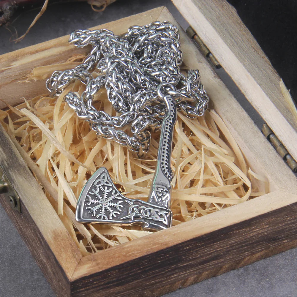 Never fade wolf and raven slavic wild amulet talisman viking necklace jewelry
