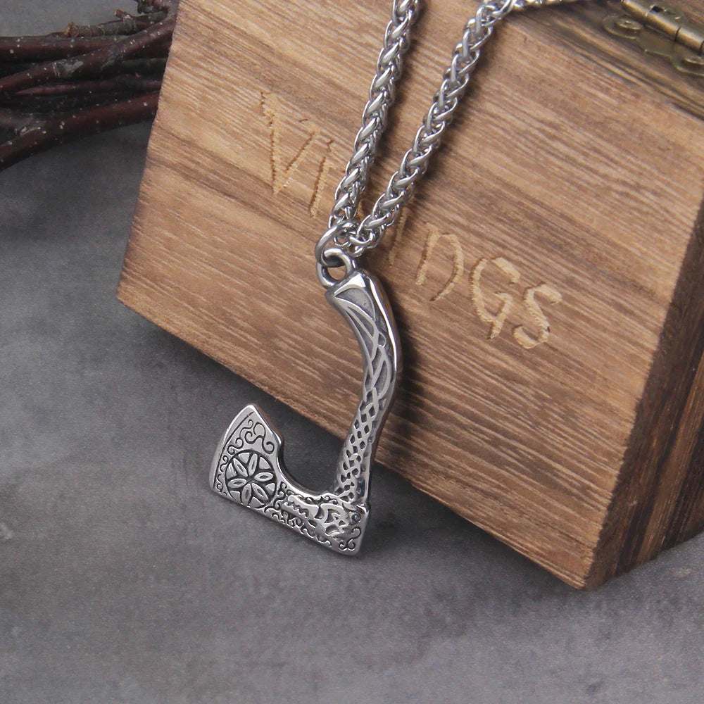 Never fade wolf and raven slavic wild amulet talisman viking necklace jewelry