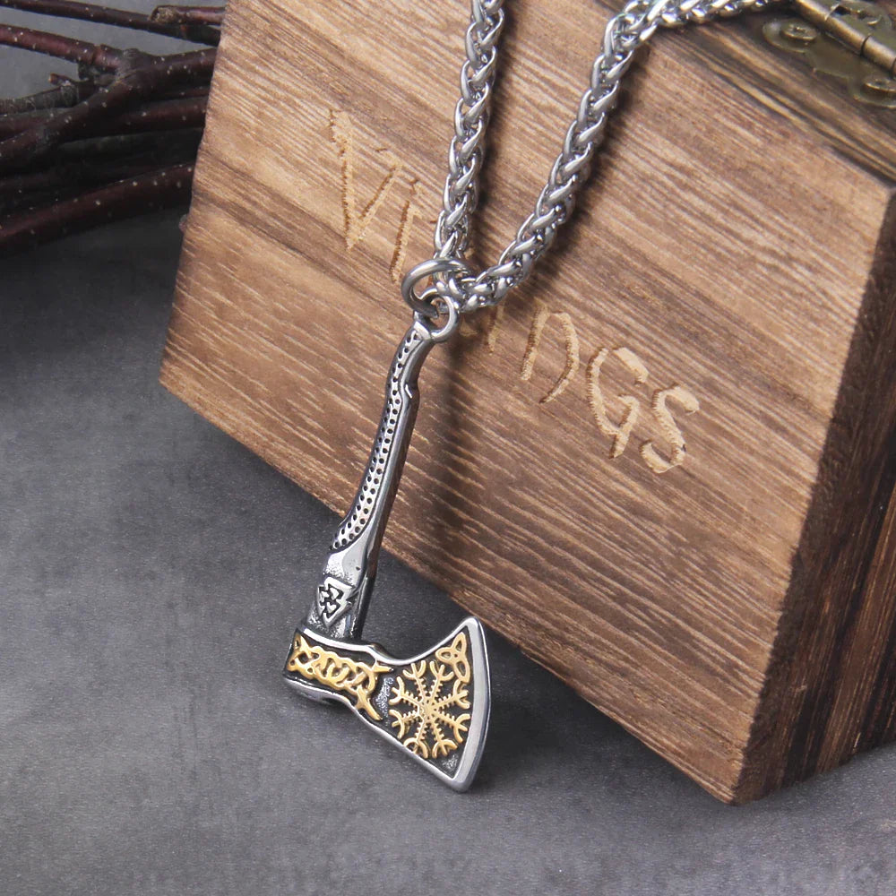 Never fade wolf and raven slavic wild amulet talisman viking necklace jewelry