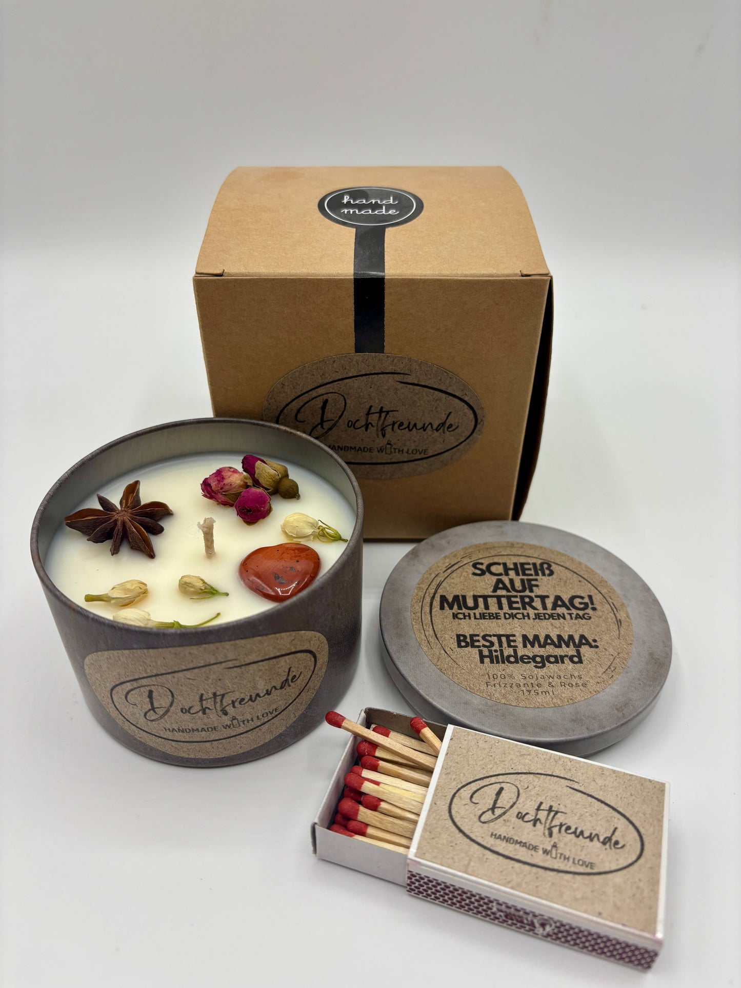 Sternzeichen Steinbock Duftkerze - Handgemachte Sojawachs-Kerze - Personalisiertes Astrologie-Geschenk