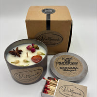 Sternzeichen Stier - Handgemachte Sojawachs-Kerze - Personalisiertes Astrologie-Geschenk