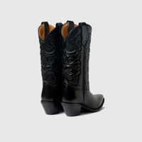 Vaada Damenstiefel Schwarz - Elegante Lederstiefel von Chalo