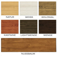 NATURA Kleiderschrank 1-Türig mit Kleiderstange Massivholz