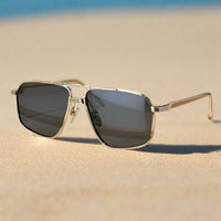 Jacques Marie Mage Jagger ultralight titanium square style sunglasses