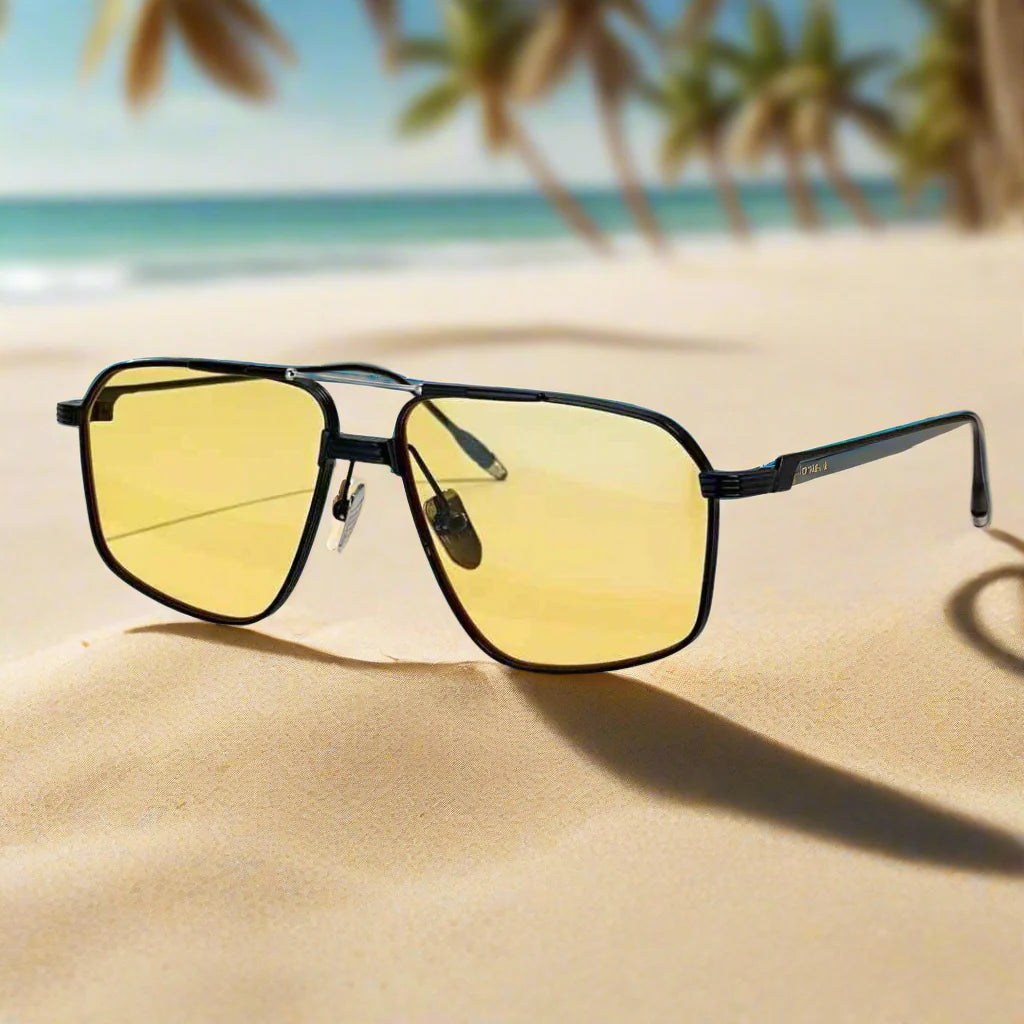 Jacques Marie Mage Jagger ultralight titanium square style sunglasses