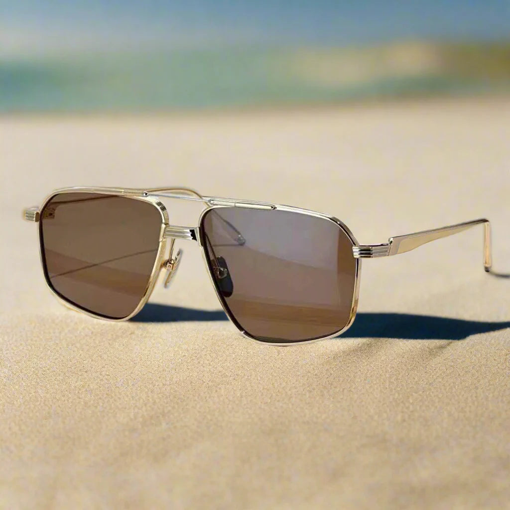 Jacques Marie Mage Jagger ultralight titanium square style sunglasses