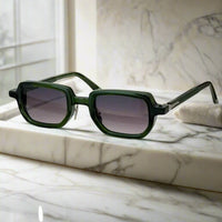 Jacques marie mage ASTAIRE vintage square sunglasses thick acetate luxury shades