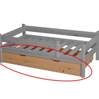 Bettkasten Markus Kinderbett 80x160cm | Kiefer Massivholz | Naturholz | 100% Bio-Bett