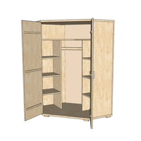 Nobis Eckschrank | 100% Bio Kiefer Massivholz