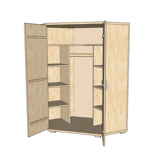 Nobis Eckschrank | 100% Bio Kiefer Massivholz