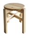Leo Hocker stapelbar | Schemel Kiefer Massivholz | 100% Bio