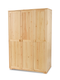 Vanessa Kleiderschrank | 3-Türig | 100% Bio Kiefer Massivholz