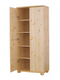 Claudia Kleiderschrank | 2-Türig mit Regalfächer 45cm / 62cm Tiefe | 100% Bio Kiefer Massivholz