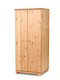 Claudia Kleiderschrank | Garderobenschrank 45 cm / 62 cm Tiefe | 100% Bio Kiefer Massivholz