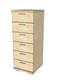 Nobis Schubladenkommode Sideboard | 6-Schubladen | 107cm hoch | 100% Bio Kiefer Massivholz