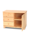 Eva Kommode Sideboard | Anrichte | 1-Türig 3-Schubladen | 100% Bio Massivholz