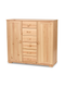 Vanessa Kommode Sideboard | Anrichte | 2-Türig mit 6-Schubladen | 100% Bio Massivholz