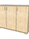 Nobis Kommode Sideboard 120-er/107-er | Anrichte | 3-Türig | 100% Bio Kiefer Massivholz