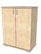 Nobis Kommode Sideboard mit Kleiderstange | 107cm hoch | 100% Bio Kiefer Massivholz