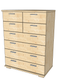Nobis Schubladenkommode Sideboard | 8-Schubladen | 107cm hoch | 100% Bio Kiefer Massivholz