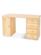 Vanessa Schreibtisch/Bürotisch | 1-Türig | 4-Schubladen | 100% Bio Kiefer Massivholz
