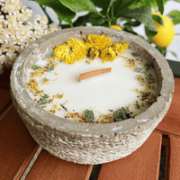 Limitierte Einzelstücke: Outdoor Citronella-Betonkerze „Mugge Schreck“ – Handgemachter Insektenschutz aus dem Südschwarzwald