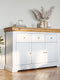 Milano Elite Massivholz Kiefer Kommode 3.3 | Farbe Weiß/Kiefer