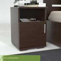 Nobis Kiefer Massivholz Nachttisch Nachtschrank | 1-Türig 1-Regal | 100% Bio Kiefer