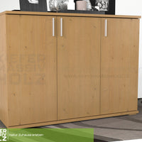 Nobis Kommode Sideboard 120-er | Anrichte | 3-Türig | 100% Bio Kiefer Massivholz