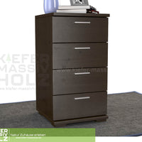 Nobis Schubladenkommode Sideboard | 4-Schubladen | 74cm hoch | 100% Bio Kiefer Massivholz