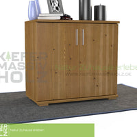 Nobis Kommode Sideboard | Anrichte | 2-Türig | 74cm hoch | 100% Bio Kiefer Massivholz