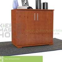Nobis Kommode Sideboard | Anrichte | 2-Türig | 74cm hoch | 100% Bio Kiefer Massivholz
