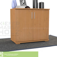 Nobis Kommode Sideboard | Anrichte | 2-Türig | 90cm hoch | 100% Bio Kiefer Massivholz