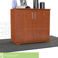 Nobis Kommode Sideboard | Anrichte | 2-Türig | 90cm hoch | 100% Bio Kiefer Massivholz