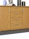 Nobis Kommode Sideboard | Anrichte | 4-Schubladen - 2-Türig | 100% Bio Kiefer Massivholz