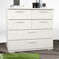 Nobis Kommode Sideboard | Anrichte | 4 kleine und 2 große Schubladen | 100% Bio Kiefer Massivholz