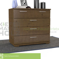 Nobis Kommode Sideboard | Anrichte | 5-Schubladen | 100% Bio Kiefer Massivholz