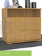 Nobis Kommode Sideboard | Anrichte | 2-Türig mit Regalfach | 100% Bio Kiefer Massivholz