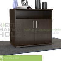 Nobis Kommode Sideboard | Anrichte | 2-Türig mit Regalfach | 100% Bio Kiefer Massivholz