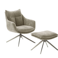 PARKER Loungesessel inkl. Hocker