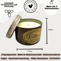 Sternzeichen Zwillinge Duftkerze - Handgemachte Sojawachs-Kerze - Personalisiertes Astrologie-Geschenk