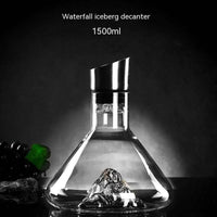 Edler Eisberg Wasserfall Rotwein Dekanter 1500ml (vier Varianten)