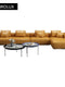 Exklusive Light Luxury Leder Wohnkombination