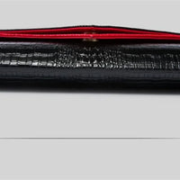 Crocodile pattern leather bag women cowhide shoulder clutch