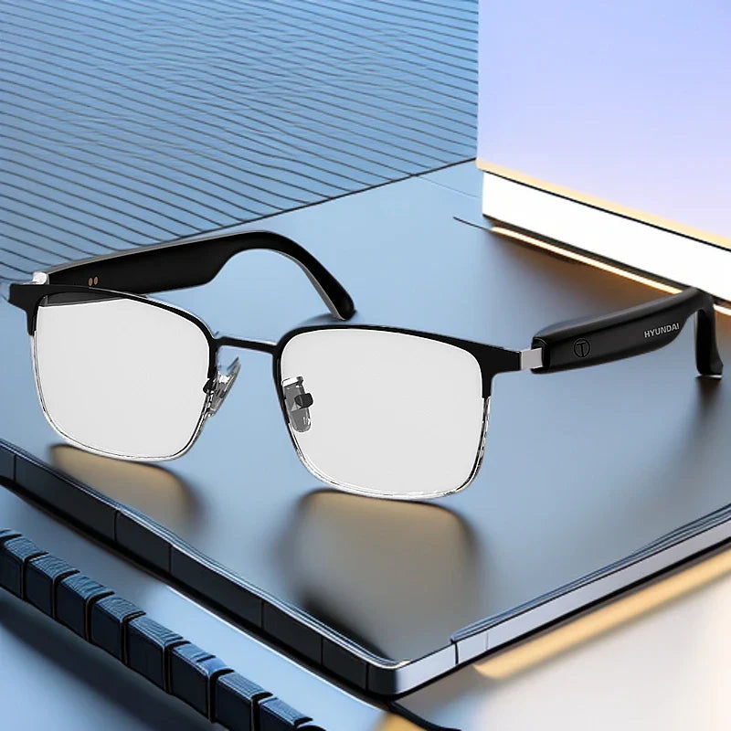 Smart AI Brille mit Echtzeit-Übersetzung in 144 Sprachen - Kabellose Bluetooth-Übersetzungsbrille
