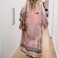 Girls ethnic style bikini beach cover up