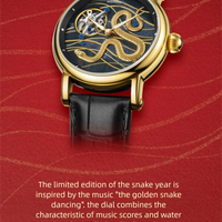 Shanghai Golden snake carrousel Tourbillon hand wound limited edition timepiece