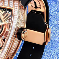 TIELBO sapphire luminous hands crystal hollow design mechanical watch